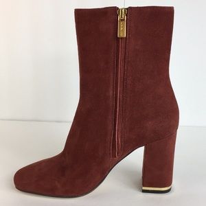 michael kors burgundy boots
